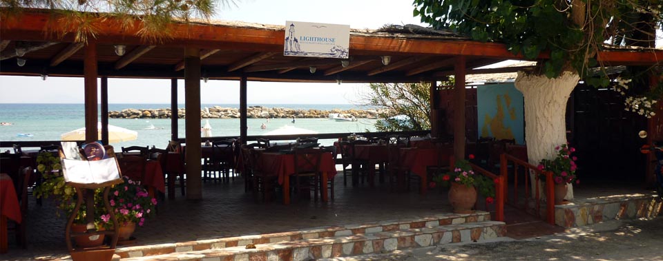 Enjoy your meal with a spectacular sea view from our restaurant seaside deck